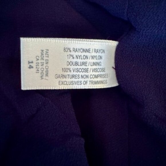 Simons Navy Blue Crushed Velvet Blazer - Picture 9 of 12